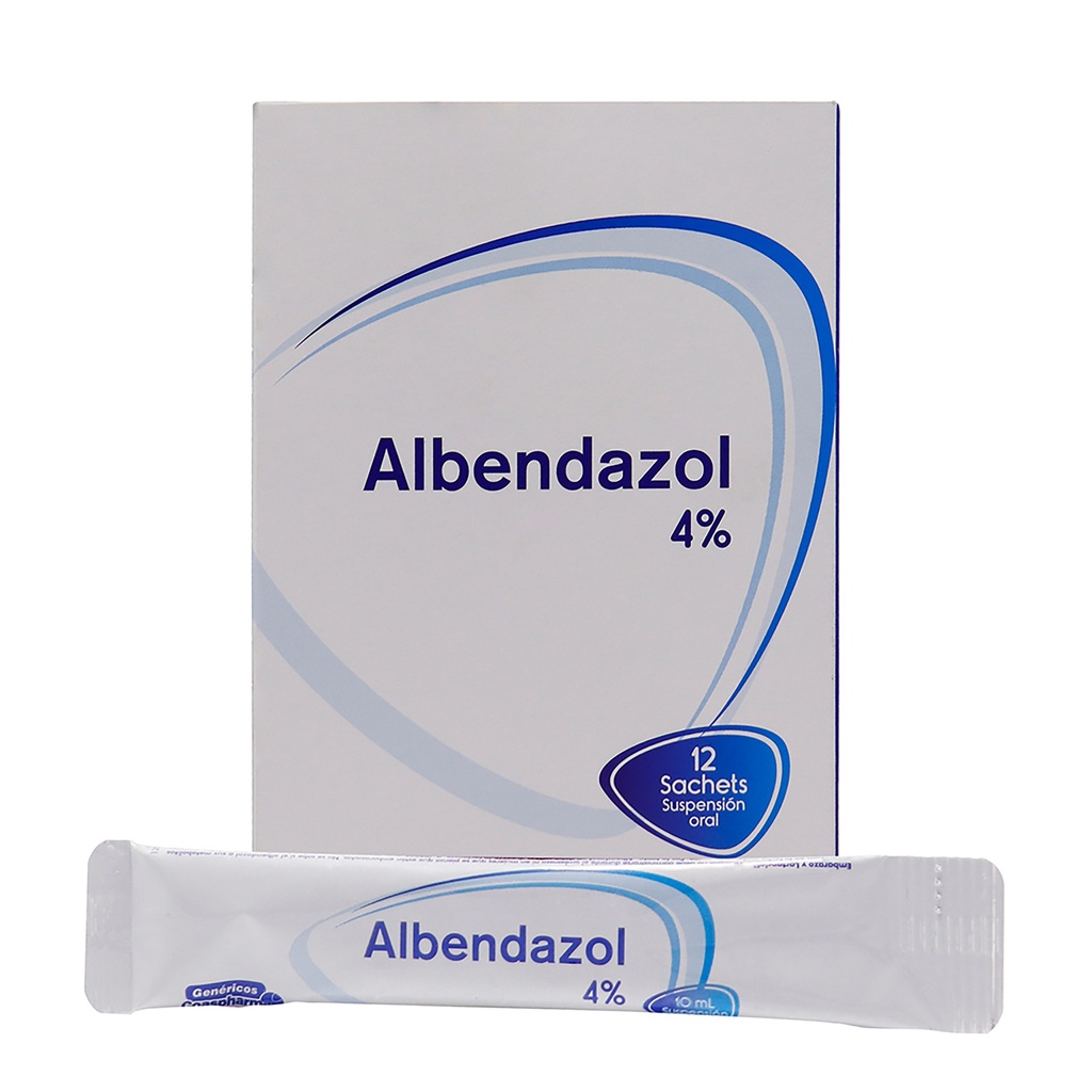 ALBENDAZOL 4% x 10 mL SUSP x 50 SACHETS