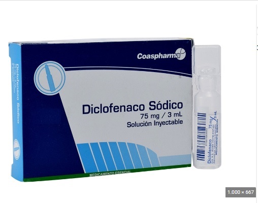 DICLOFENACO 75 mg/3 mL x 10 AMP