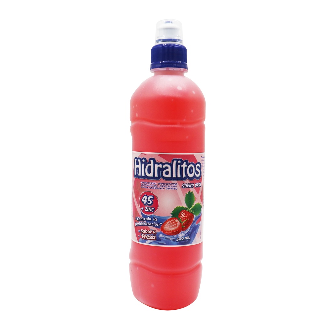 HIDRALITOS 45 + ZINC FRESA x 500 mL