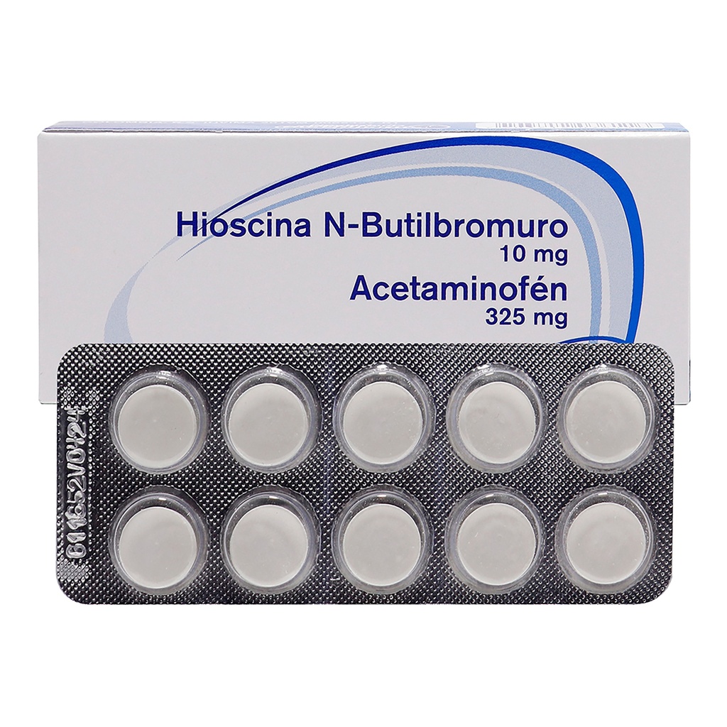 HIOSCINA N-BUTIL BROM 10 mg +ACETAM 325 mg x 20 TAB
