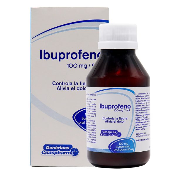 IBUPROFENO 100 mg /5 mL x 120 mL SUSP