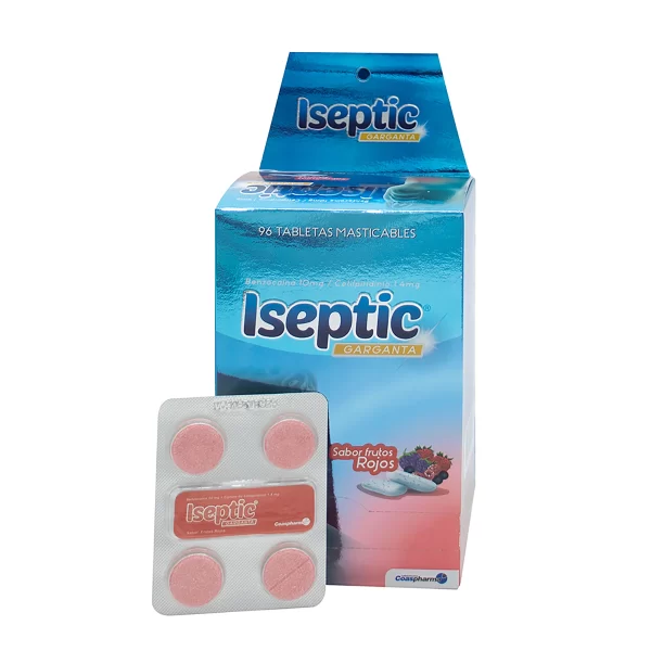 ISEPTIC FRUTOS ROJOS x 96 TAB MAST
