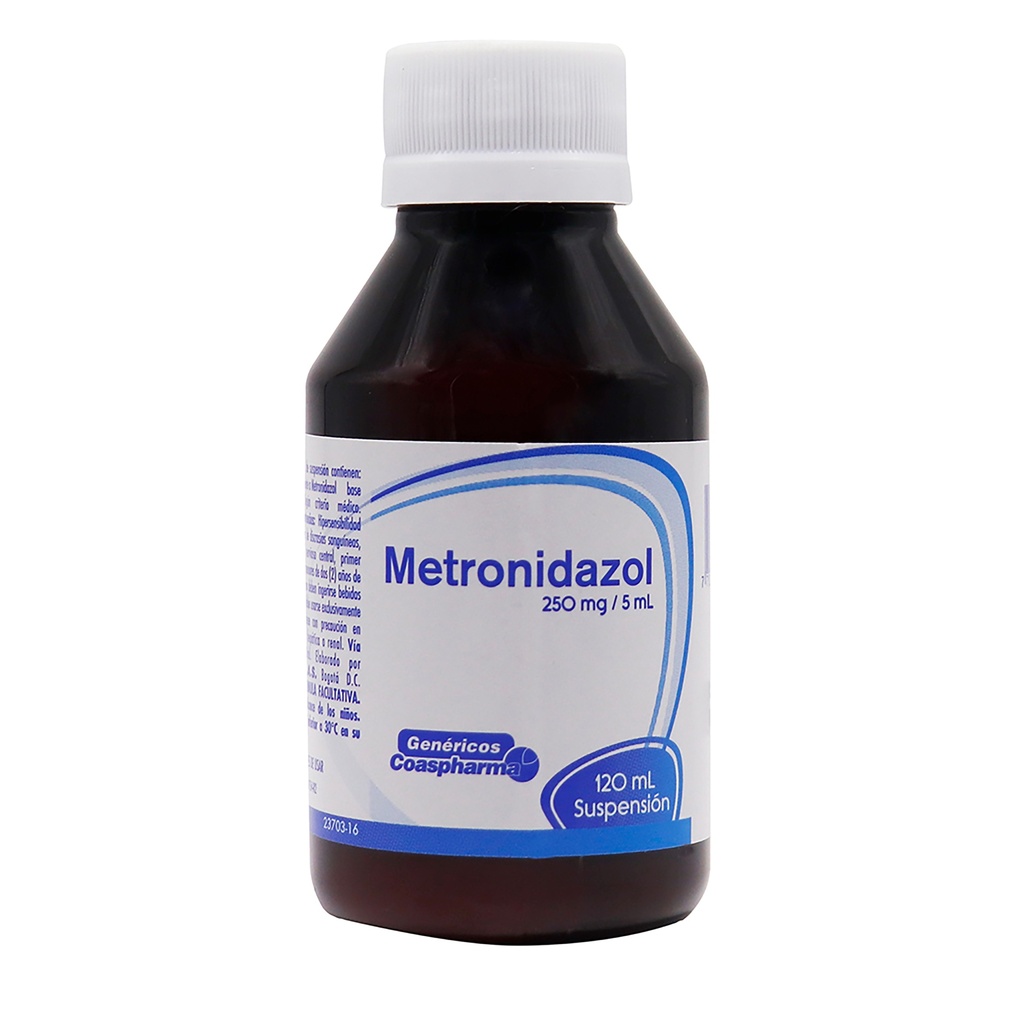 METRONIDAZOL 250 mg /5 mL x 120 mL SUSP