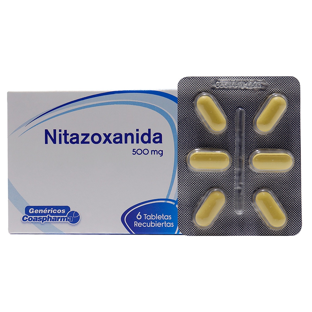 NITAZOXANIDA 500 mg x 6 TAB REC