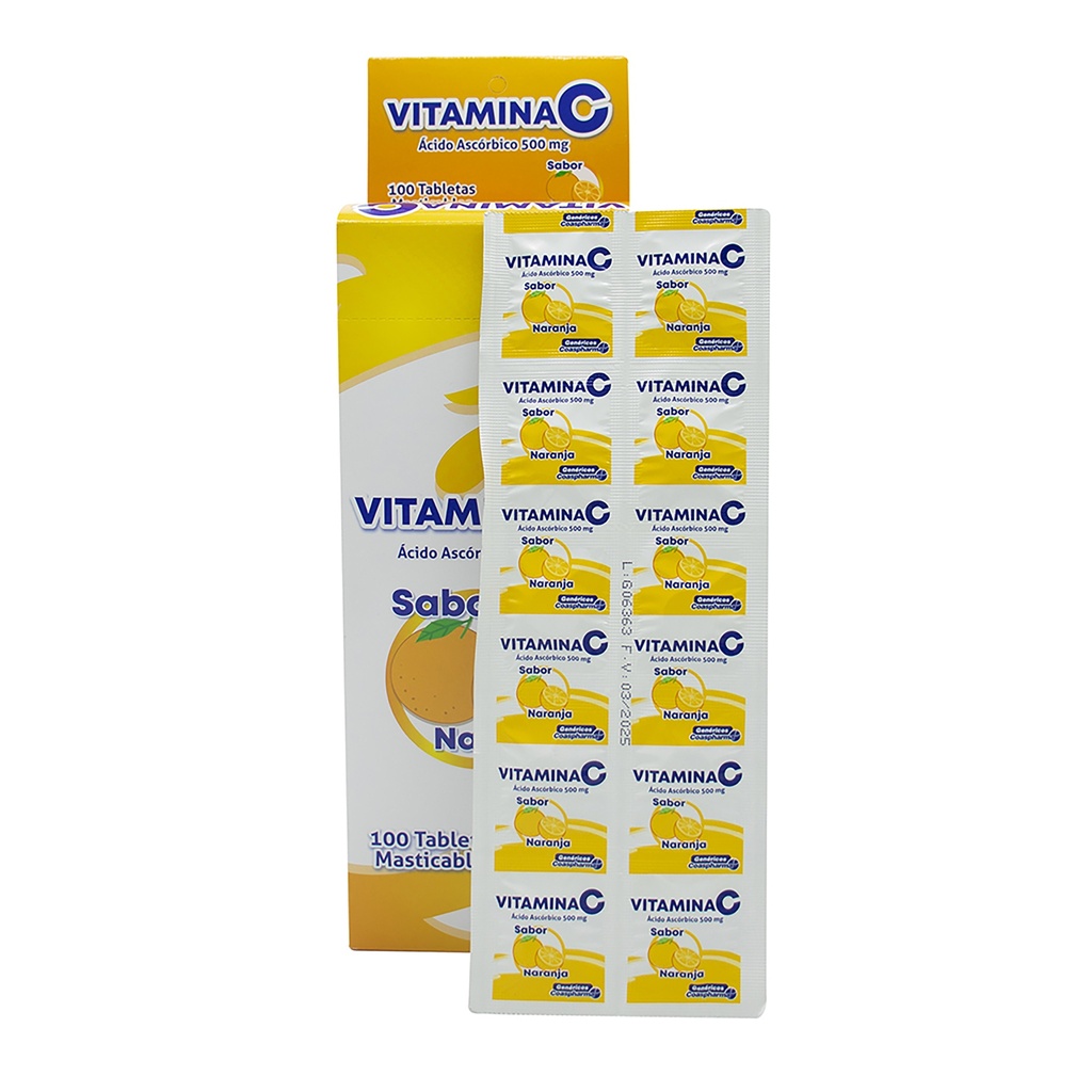 VITAMINA C 500 mg x 10 TAB MAST