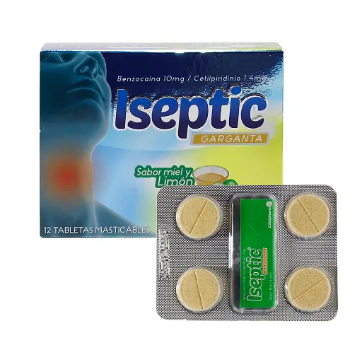 [AST-0002] ISEPTIC MIEL LIMON x 12 TAB MAST